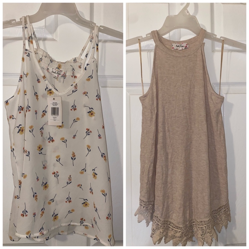 2 spaghetti strap Shirts